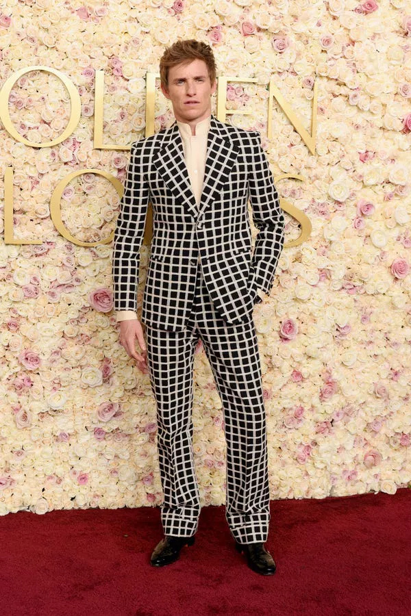 Eddie Redmayne attends the 2025 Golden Globe Awards.