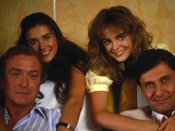 Michael Caine, Demi Moore, Michelle Johnson, and Vincent Bologna in 'Blame It on Rio.' 20th Century-Fox