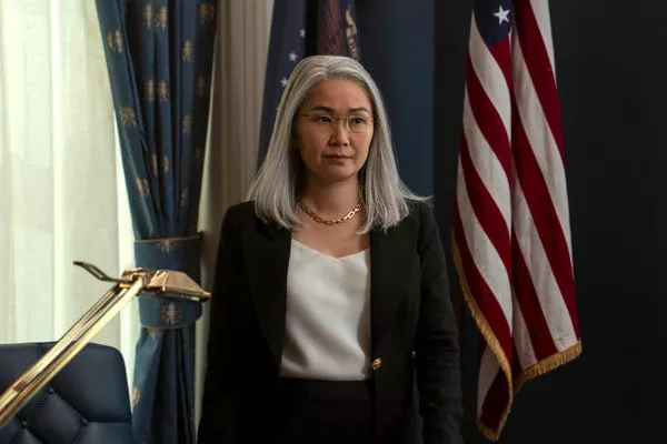 Hong Chau as Diane Farr in season one, episode three of 'The Night Agent.'