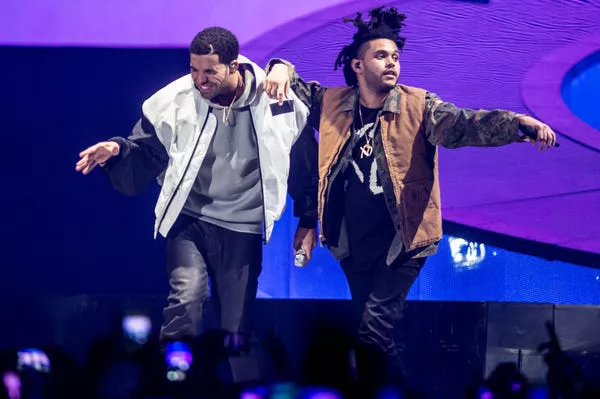 Drake and The Weeknd performed together several times in 2014.