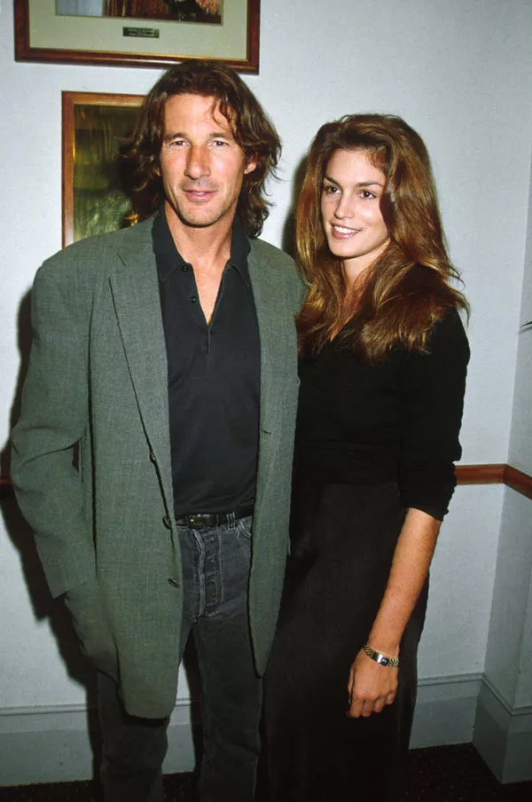 Richard Gere y Cindy Crawford en 1994