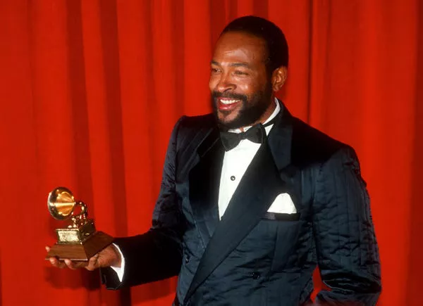 Marvin Gaye en los Grammy 1983.