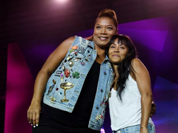 Queen Latifah y Jada Pinkett Smith en 2016