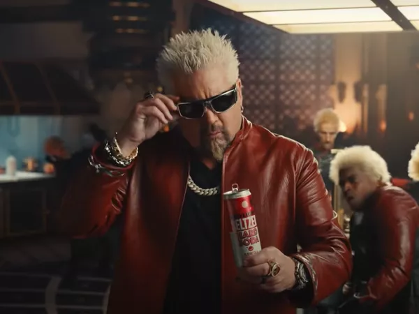 Guy Fieri starred in Bud Light's Super Bowl LVI commercial.