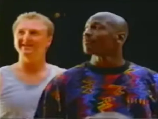 Larry Bird and Michael Jordan competed for McDonald's in this ad from 1993.