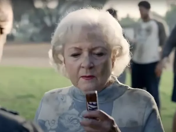 Betty White and Snickers showed everyone 'You're not you when you're hungry' in 2010.