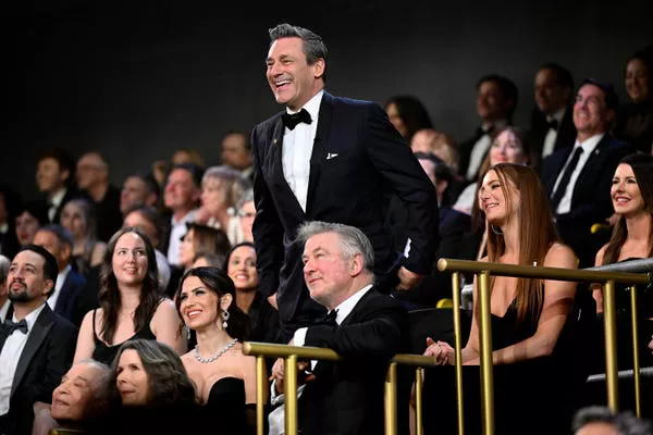 Jon Hamm en la audiencia de 'SNL50.'