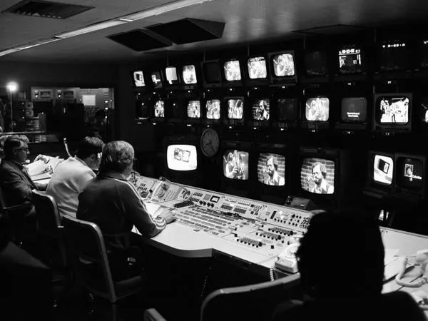 La sala de control de 'SNL' en 1978. NBC/NBCU Photo Bank/Getty Images