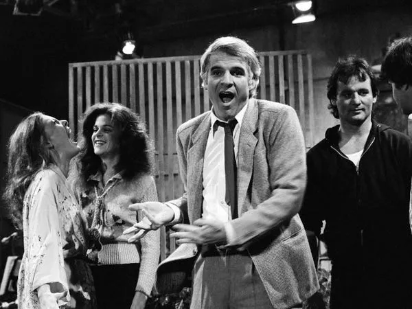 Gilda Radner, Steve Martin y Bill Murray en 1978. Alan Singer/NBCU Photo Bank/NBCUniversal/Getty Images