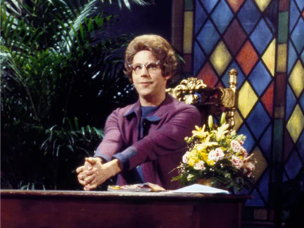 Dana Carvey as Church Lady during a 'Church Chat' sketch in 1987. Alan Singer/NBCU Photo Bank/NBCUniversal/Getty Images