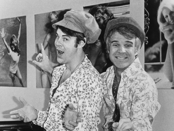 Dan Aykroyd and Steve Martin as the 'two wild and crazy guys' in 1978. NBC Television/Archive Photos/Getty Images