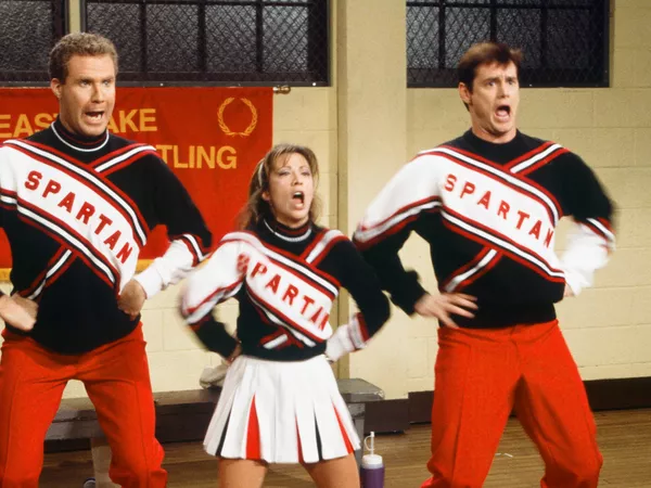 Will Ferrell as Craig Buchanan, Cheri Oteri as Arianna, and Jim Carrey as Lochmiel during 'Wrestling Tournament' in 1996. Al Levine/NBCU Photo Bank/NBCUniversal/Getty Images