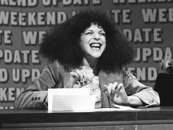 Gilda Radner as Roseanne Roseannadanna during Weekend Update in 1976. NBCU Photo Bank/NBCUniversal/Getty Images