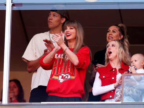 Taylor Swift en Arrowhead Stadium el 22 de octubre de 2023.