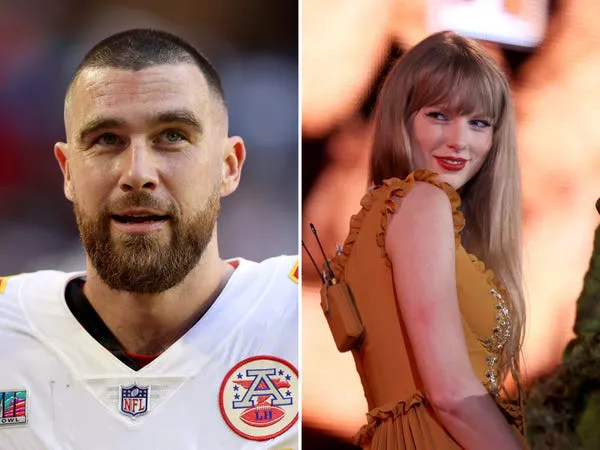 Travis Kelce y Taylor Swift.