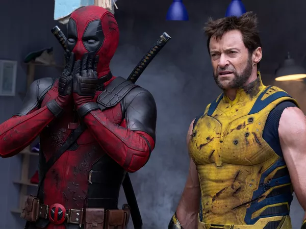 Ryan Reynolds y Hugh Jackman en 'Deadpool & Wolverine.' Marvel Studios