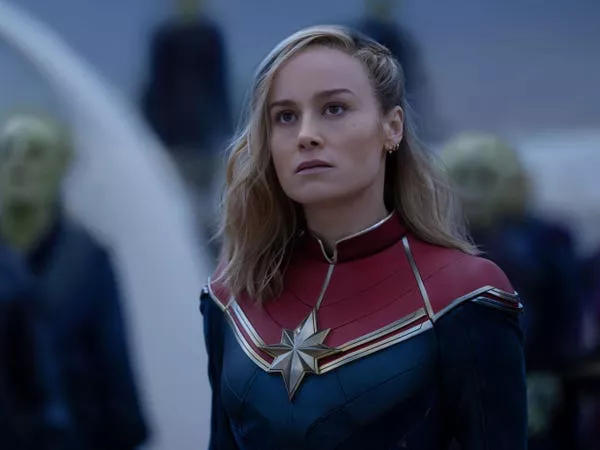 Brie Larson en 'The Marvels.' Marvel Studios