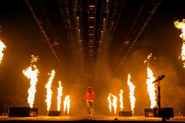 Kendrick Lamar actúa durante 'The Pop Out' en Inglewood, California. Timothy Norris/Getty Images for pgLang, Amazon Music, & Free Lunch