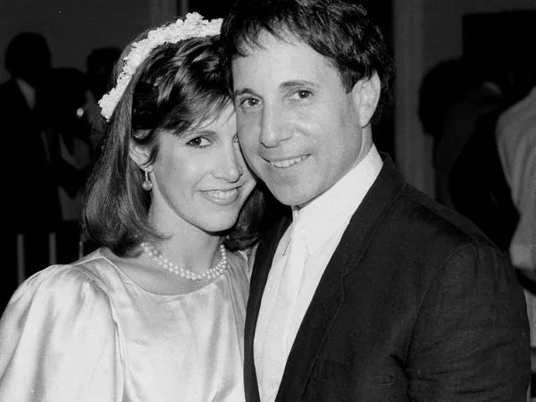 Paul Simon y Carrie Fisher