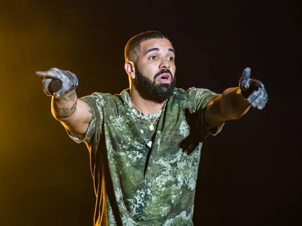 Drake performs at the Wireless Festival in 2021.