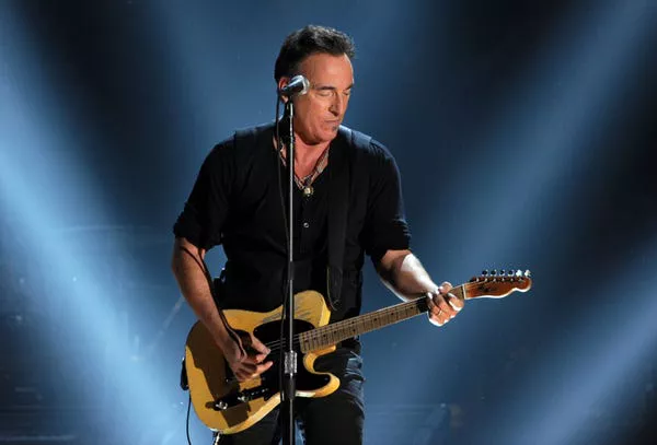 Bruce Springsteen performs at the 54th Grammys