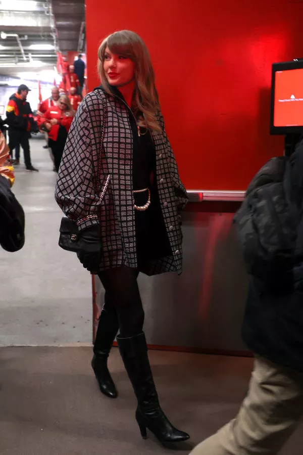 Taylor Swift en un partido de los Chiefs el 18 de enero de 2025.